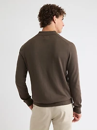 Pull Polo à Manches Longues