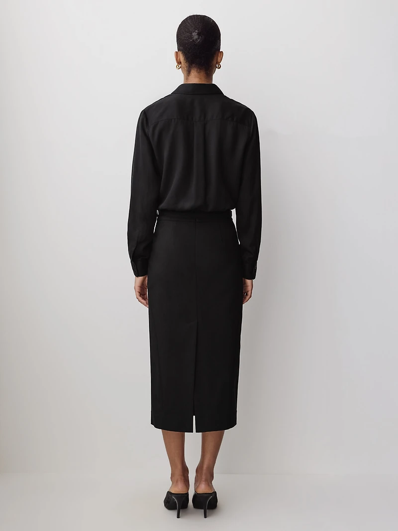 Pencil Midi Skirt