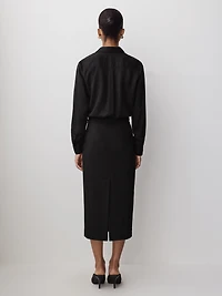 Pencil Midi Skirt