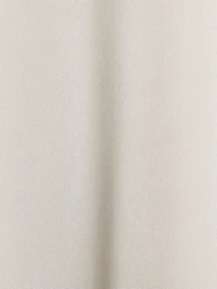 Long-Sleeve Crew-Neck Satin Blouse