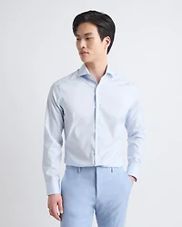 Slim-Fit Solid Sateen Dress Shirt