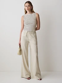 Camisole à Col Bateau en Coton Biologique