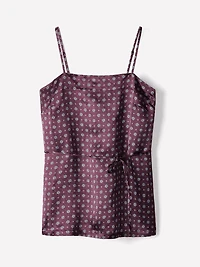 Blouse Sans Manches à Col Carré