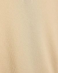 Haut Côtelé à Col Henley et Manches Courtes