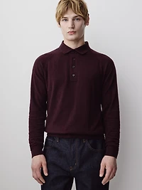 Pull Polo à Manches Longues