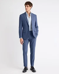 Slim-Fit Blue Wool-Blend Suit Pant