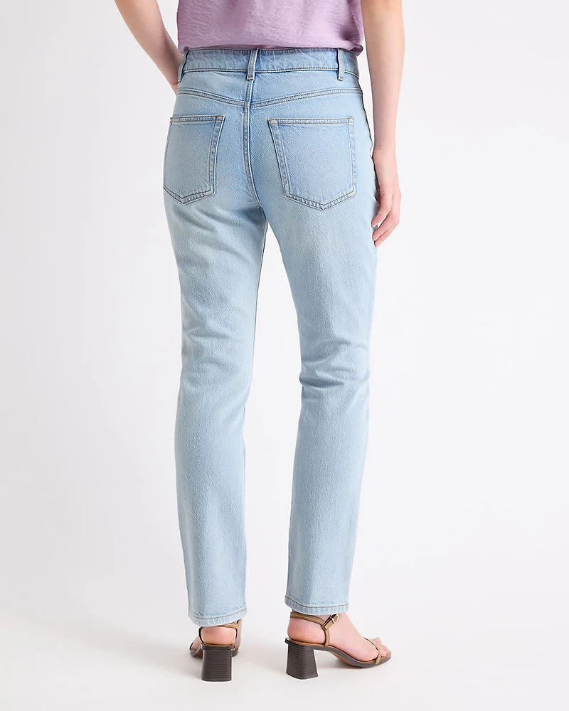 Slim-Leg High-Rise Jeans