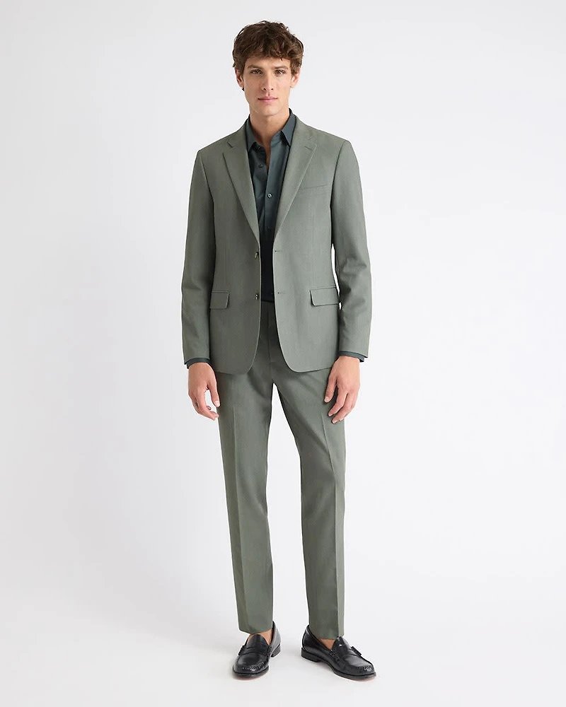 Slim-Fit Green Suit Blazer