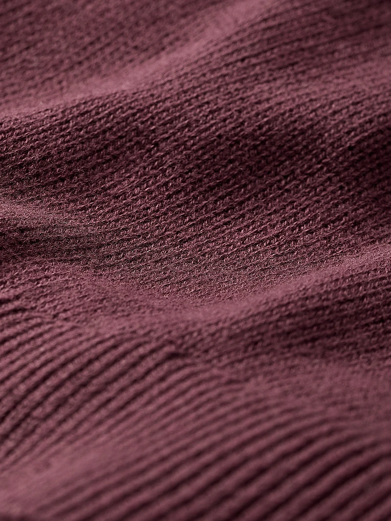 Pull à Manches Longues et Col Rond avec Broderies