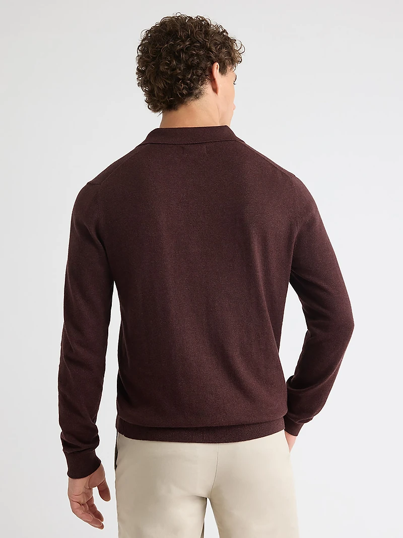 Pull Polo à Manches Longues