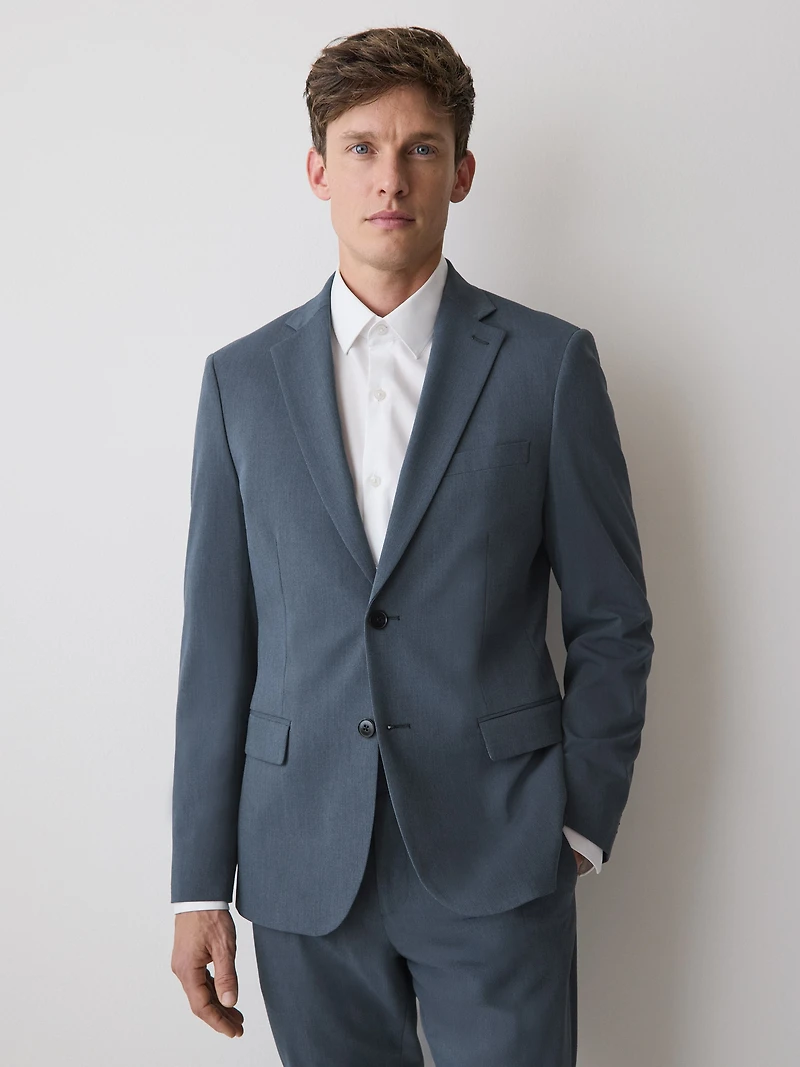 Slim Fit Blue Suit Blazer