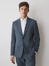 Slim Fit Blue Suit Blazer