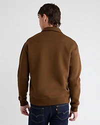 Fleece Long-Sleeve Polo
