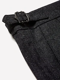 Pantalon à Jambe Fuselée en Tissu Effet Tweed