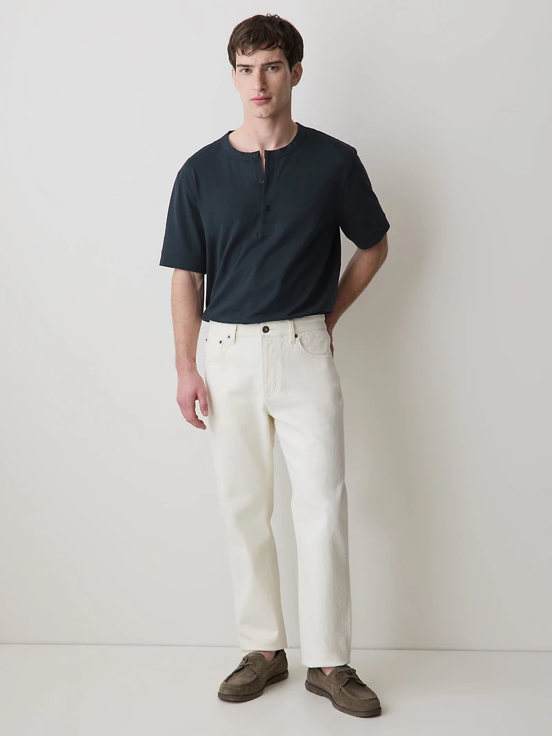 Short-Sleeve Henley T-Shirt