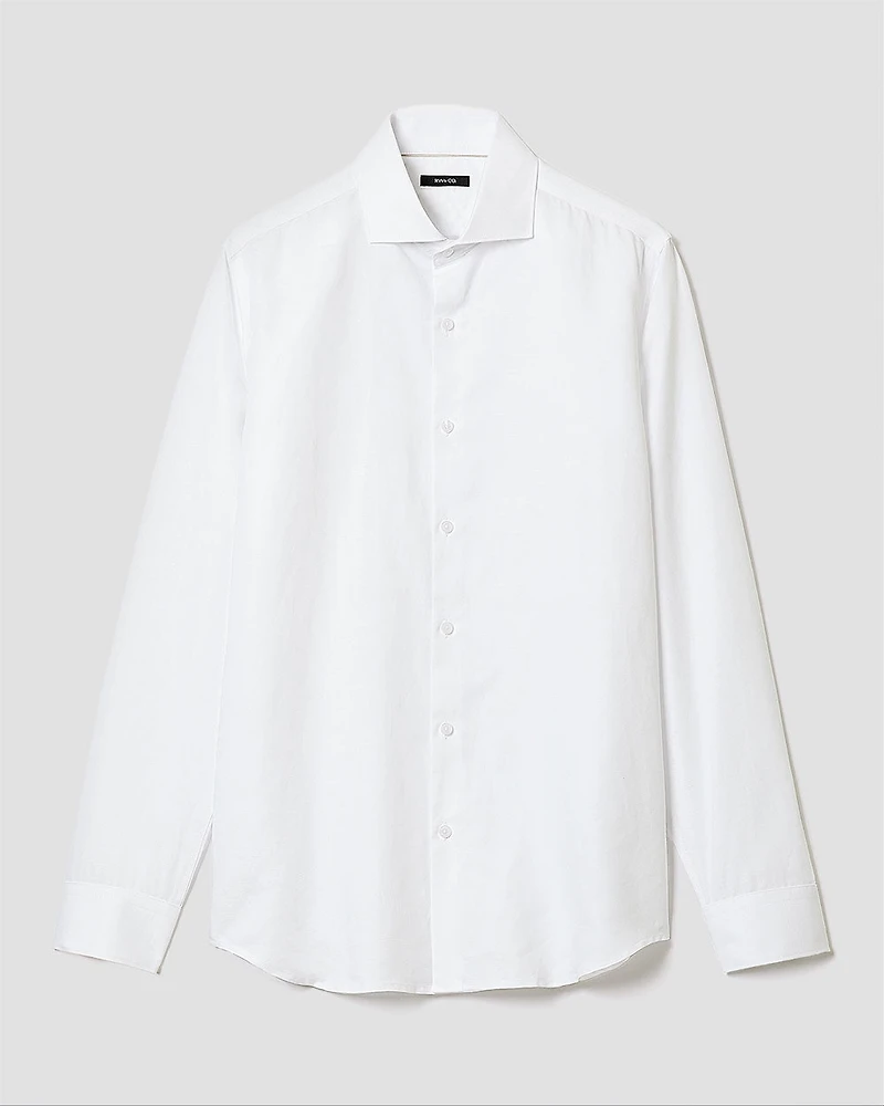 Tailored-Fit Linen Dress Shirt