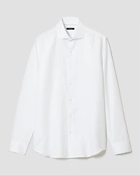 Tailored-Fit Linen Dress Shirt