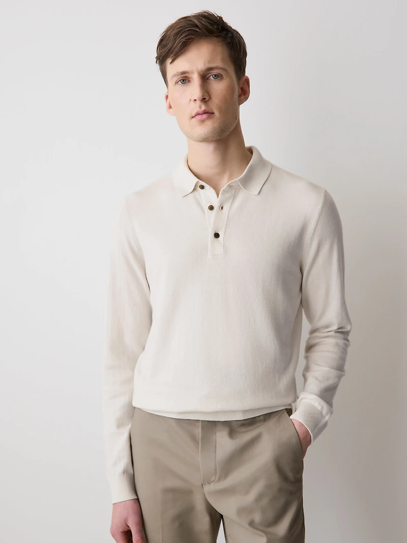 Pull Polo à Manches Longues