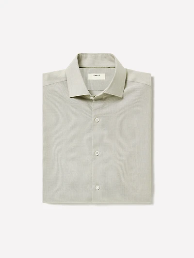 Tailored-Fit Two-Tone Dress Shirt