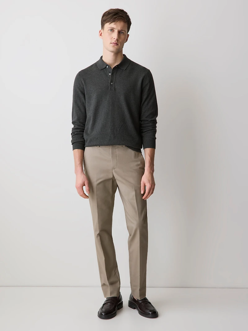 Pull Polo à Manches Longues