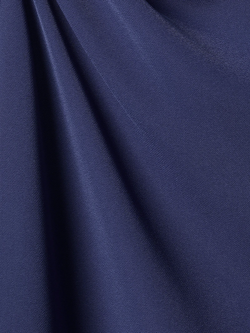 Robe Courte Sans Manches à Col Rond