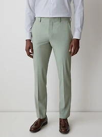 Pantalon de Complet Menthe à Coupe Étroite