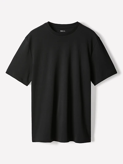 Solid Short-Sleeve Crew-Neck Tee