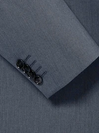 Veston de Complet Bleu à Coupe Étroite