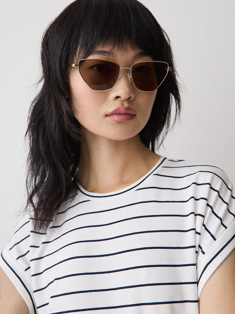 Cat Eye Metal Sunglasses