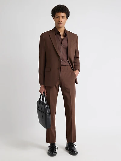 Slim-Fit Wool Suit Pant