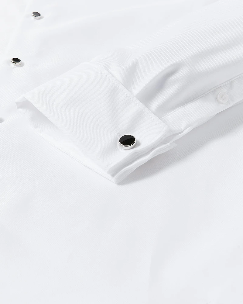 Chemise Habillée Blanche de Smocking