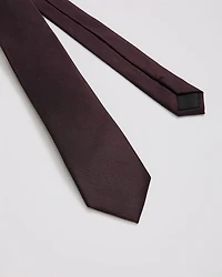 Cravate Étroite Rayée Bourgogne