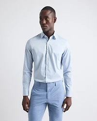 Slim Fit Denim-Like Dress Shirt