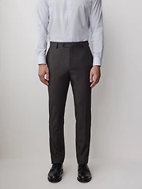 Pantalon en Mélange de Laine à Jambe Étroite