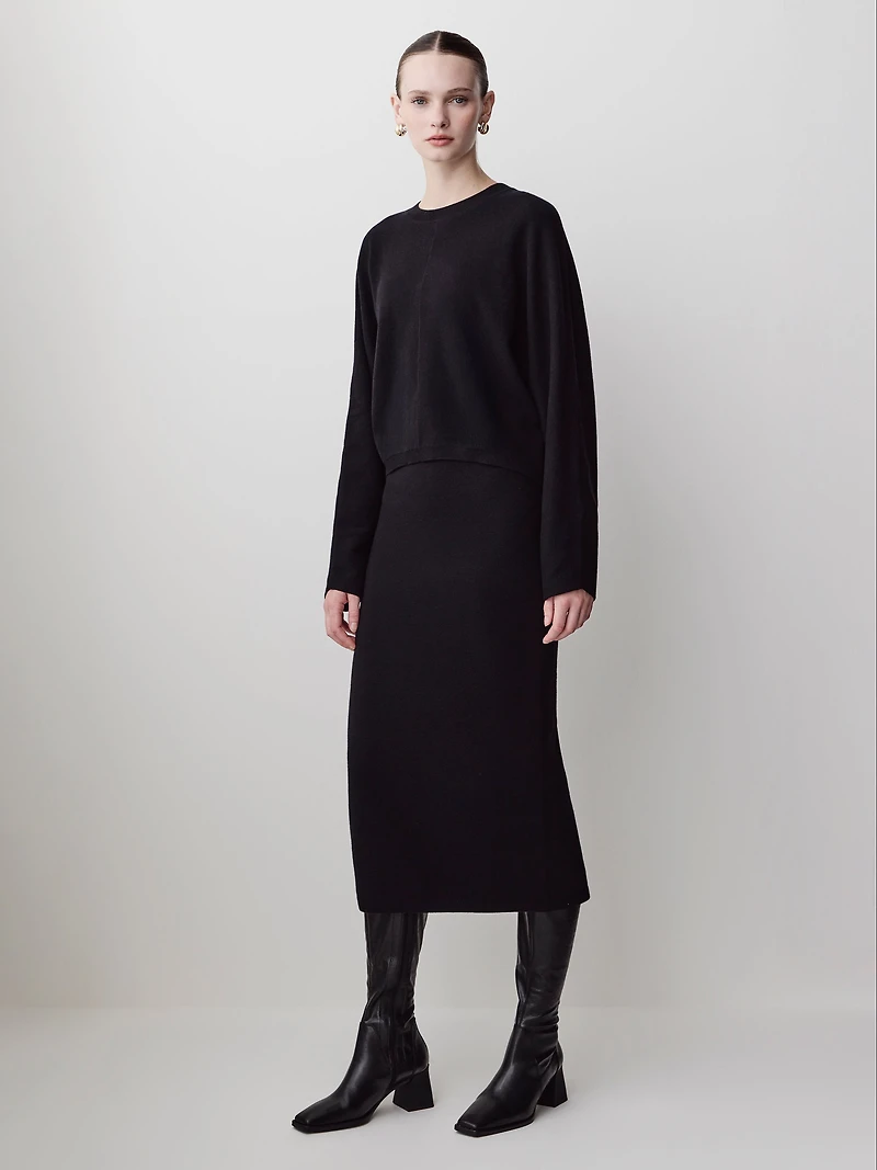 Long-Sleeve Crew-Neck Sweater