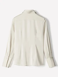 Chemise en Satin à Manches Longues