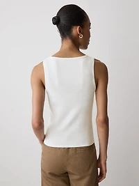Camisole à Col Carré et Bretelles Larges