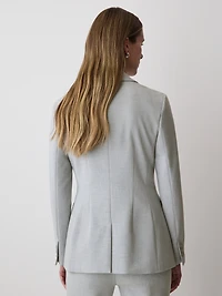 Veston Ajusté à Boutonnage Simple