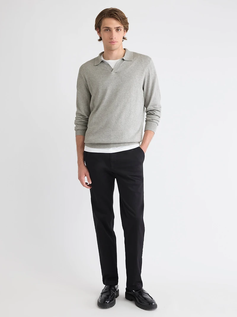 Pull à Manches Longues avec Col Johnny