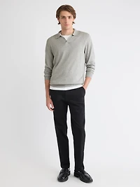 Pull à Manches Longues avec Col Johnny