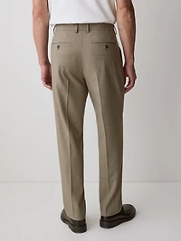 Wool-Blend Tapered-Leg Pleated Dress Pant
