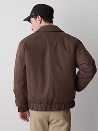 Veste Col Chemisier en Sergé Matelassé