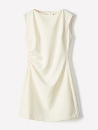 Sleeveless Crew-Neck Mini Dress