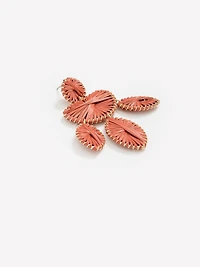 Earrings with Raffia Pendants