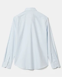 Slim-Fit Solid Sateen Dress Shirt