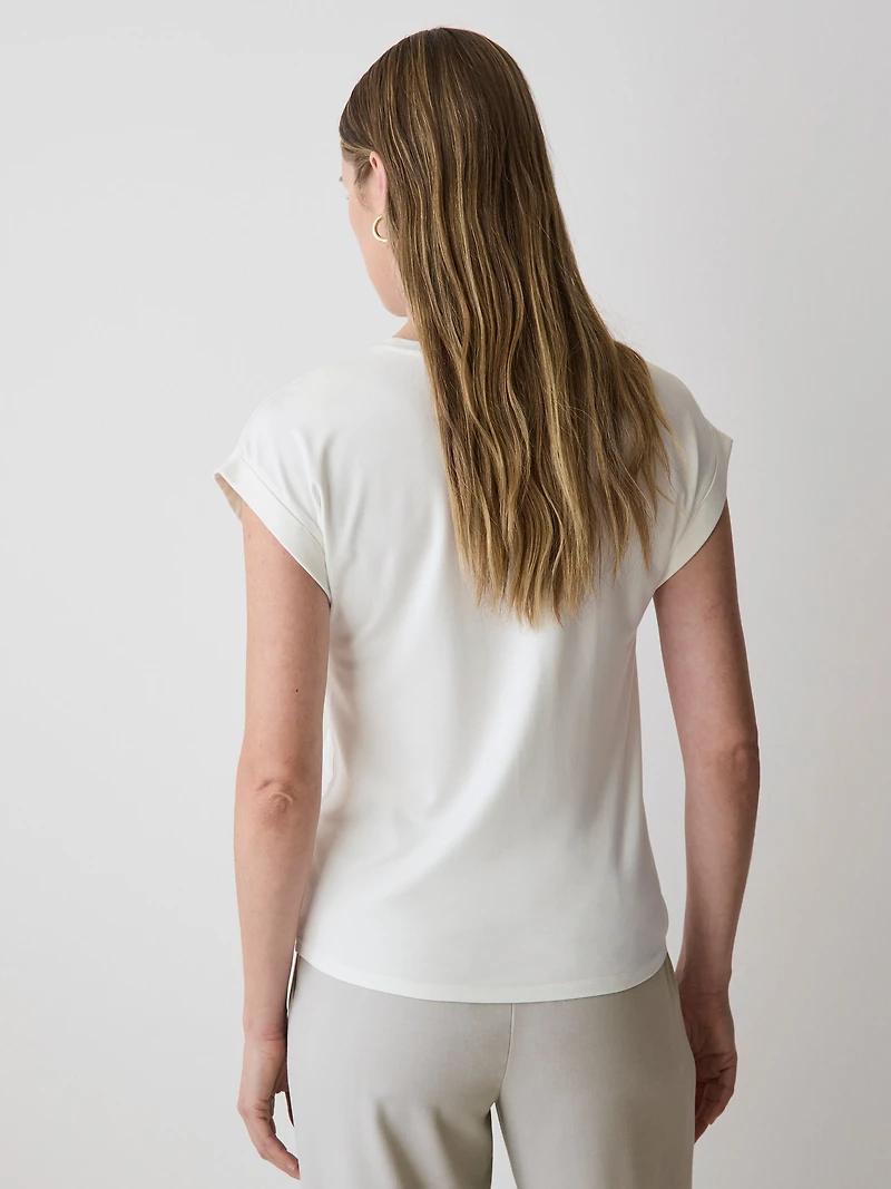 Extended-Sleeve Crew-Neck Tee