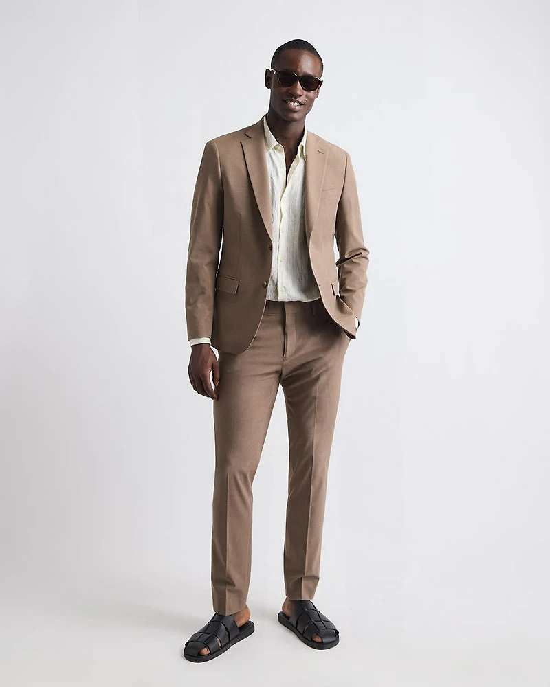 Slim-Fit Rose Taupe Suit Pant