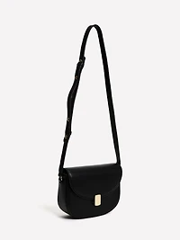 Faux Leather Cross-Body Bag