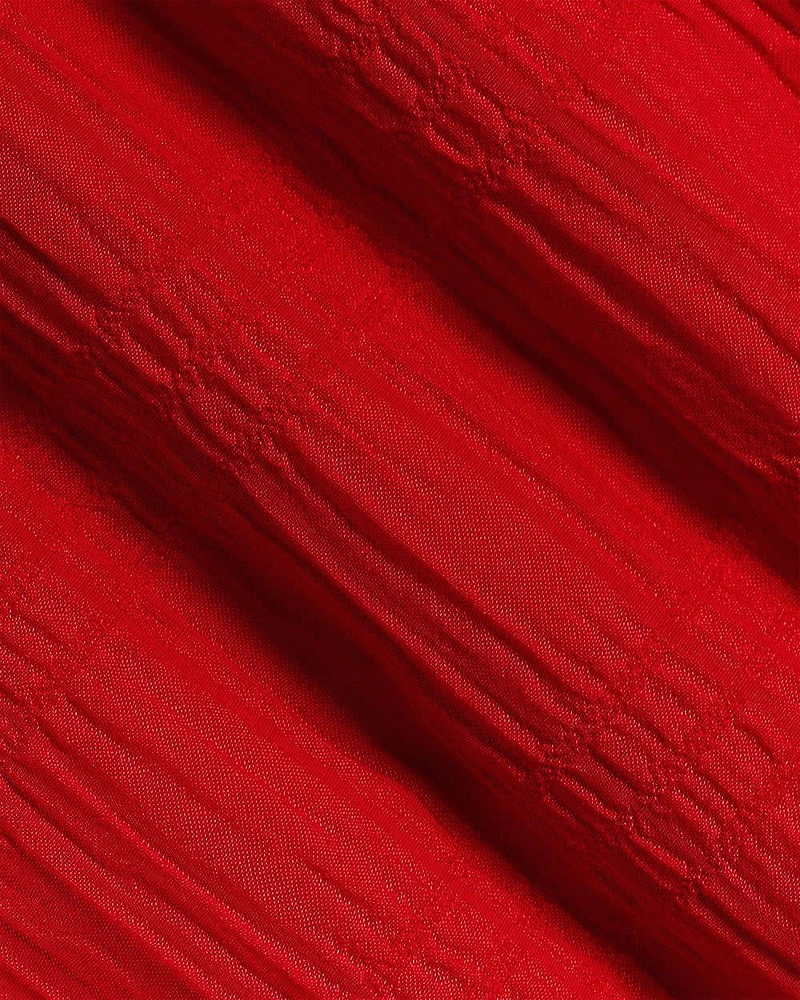 Sleeveless V-Neck Maxi Dress Textured Jacquard