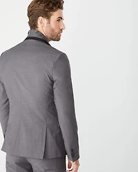 Veston De Complet Essentiel Coupe Étroite En Mélange Laine Noir